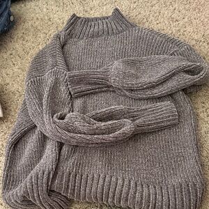 Cynthia Rowley Heather Gray Turtleneck Sweater